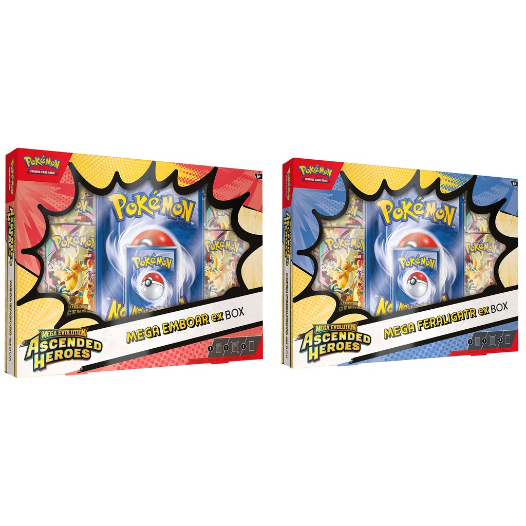 Pokémon 2 Pack ex Boxes (Mega Emboar ex & Mega Feraligatr ex) | Costco
