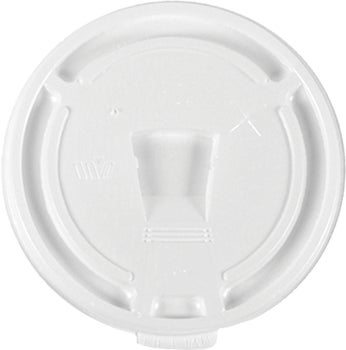 WinCup Hot and Cold Foam Cup Lids, White, 12-24 oz, 500 ct