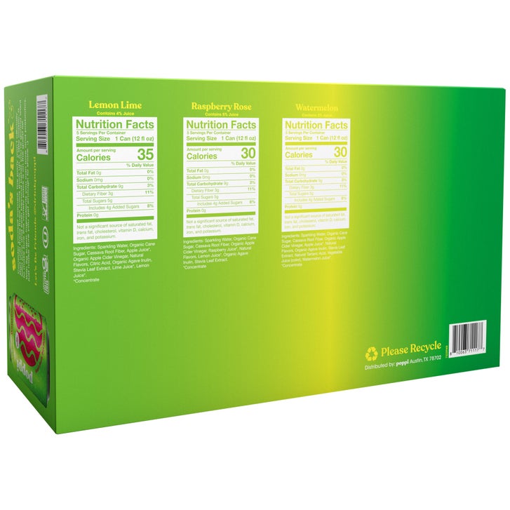 Poppi Soda, Variety Pack, 12 fl oz, 15-count | Costco
