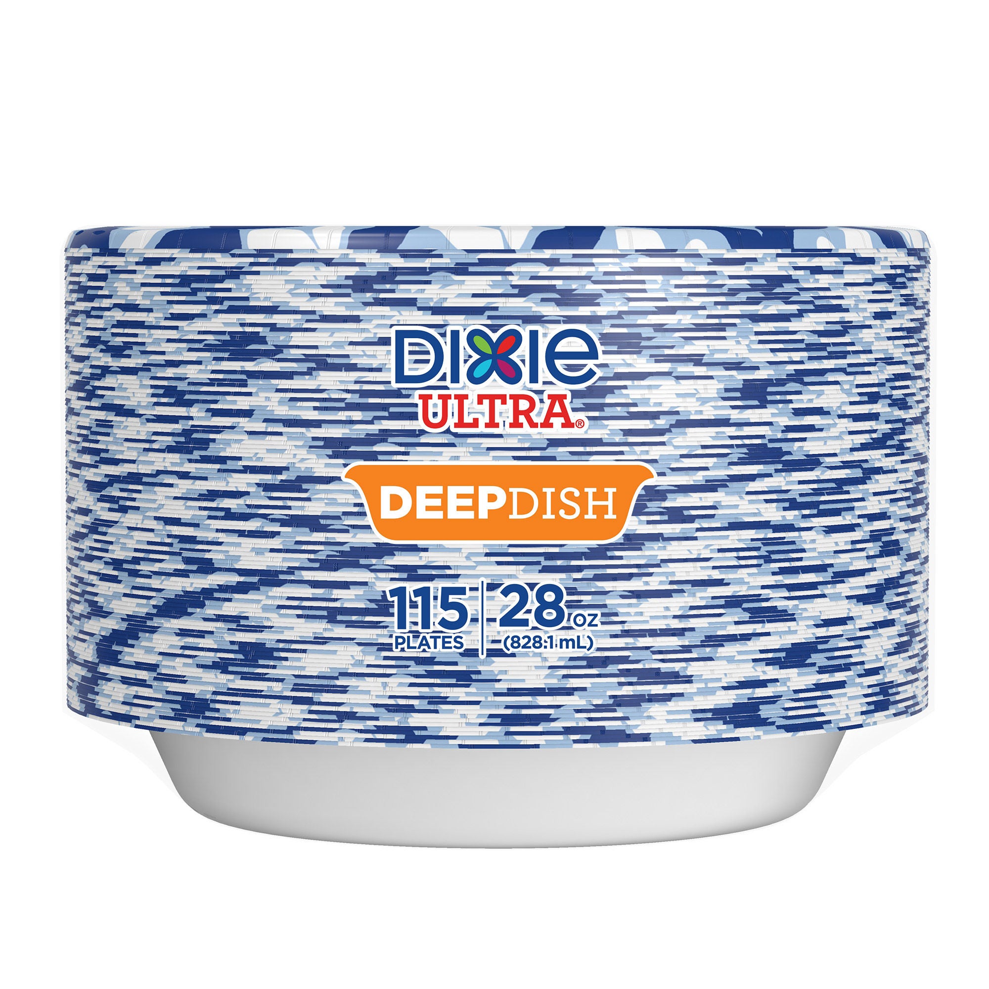 DIXIE DEEP DISH PAPER PLATE 9 3/5" / 115 CT