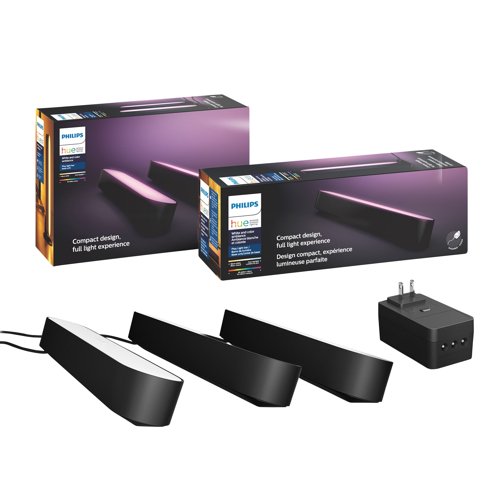 Philips Hue White & Color Play Light Bar, 3-pack | Costco
