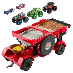 Hot Wheels Monster Trucks Downhill Race Playset & Vehicles