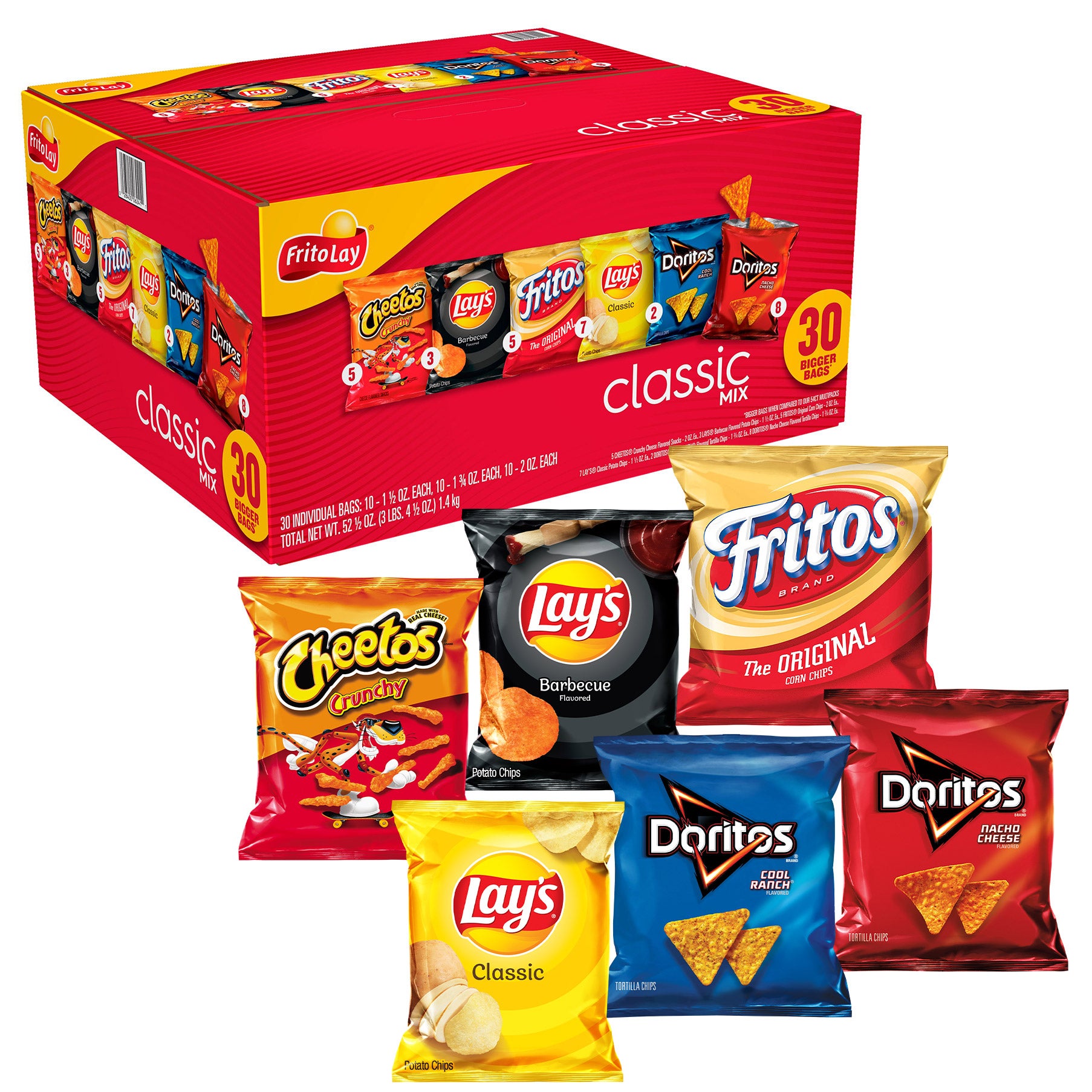 Frito Lay Classic Mix, Variety Pack, 30-count | Costco