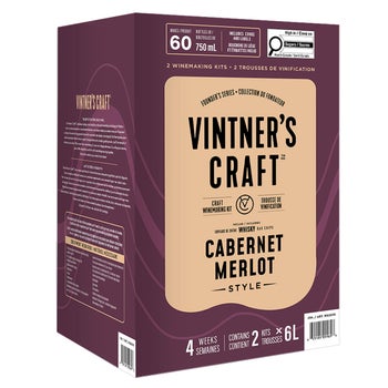 Vintner's Craft Cabernet Merlot Style Craft Winemaking Kit, 2 × 6 L
