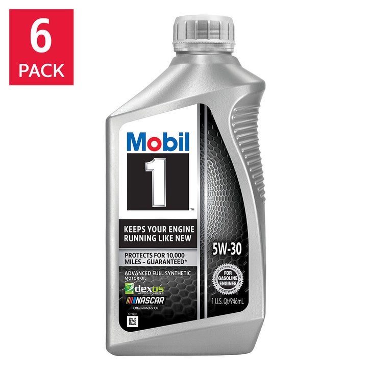 Mobil 1 Advanced Full Synthetic Motor Oil 5W-30, 1-Quart/6-pack
