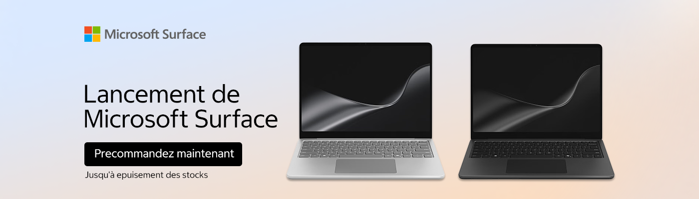 Lancement de Microsoft Surface. Précommandez maintenant. Jusqu'à épuisement des stocks.