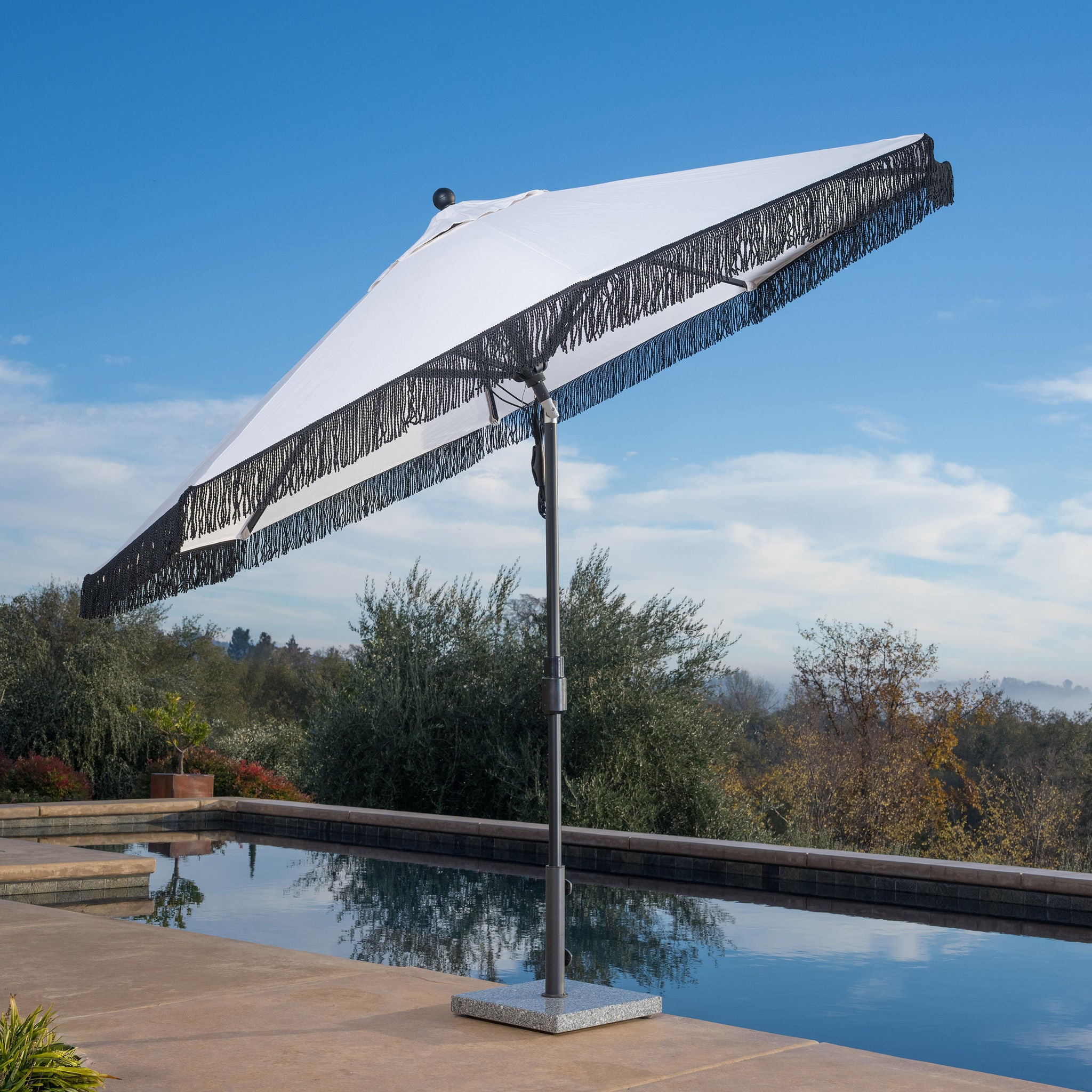 SunVilla 10 ft. Cabana Market Fringe Umbrella | Costco