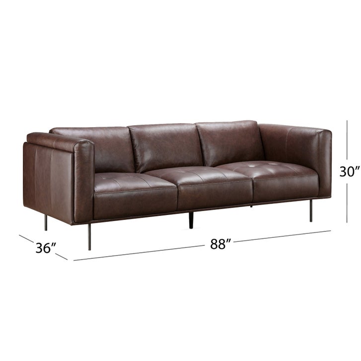 Raven 2-piece Leather Sofa and Loveseat Set | Costco