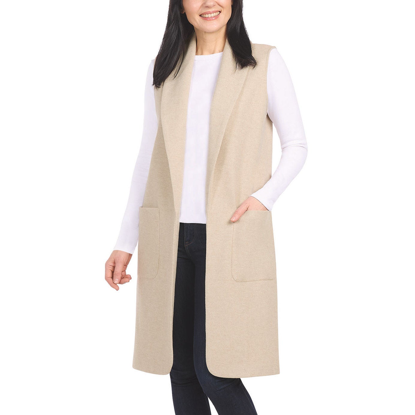 Hilary Radley Ladies' Faux Wool Vest | Costco