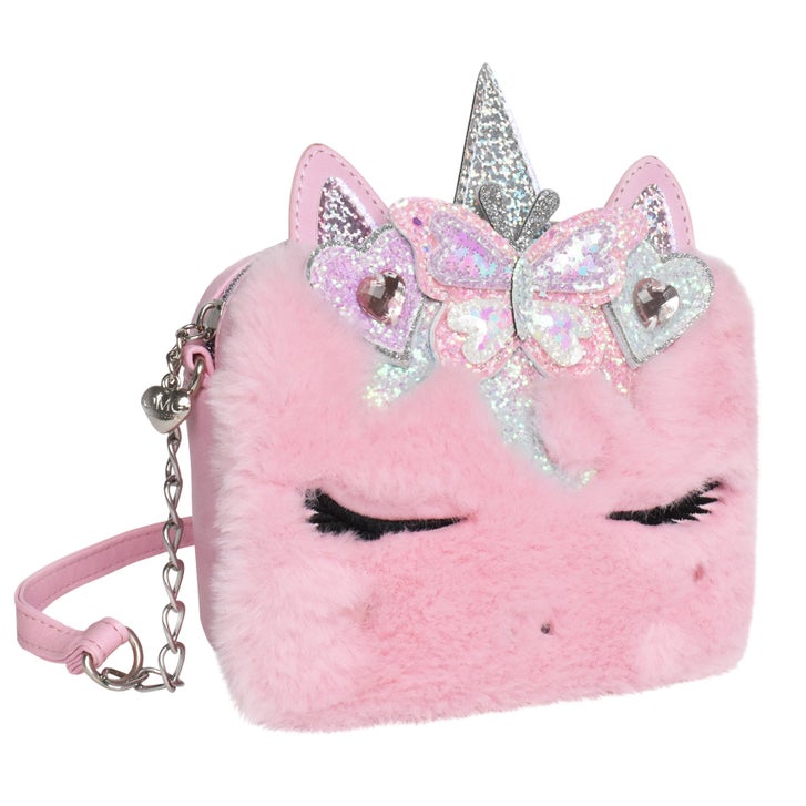OMG Accessories Miss Gwen Unicorn Pink Plush Crossbody Bag | Costco