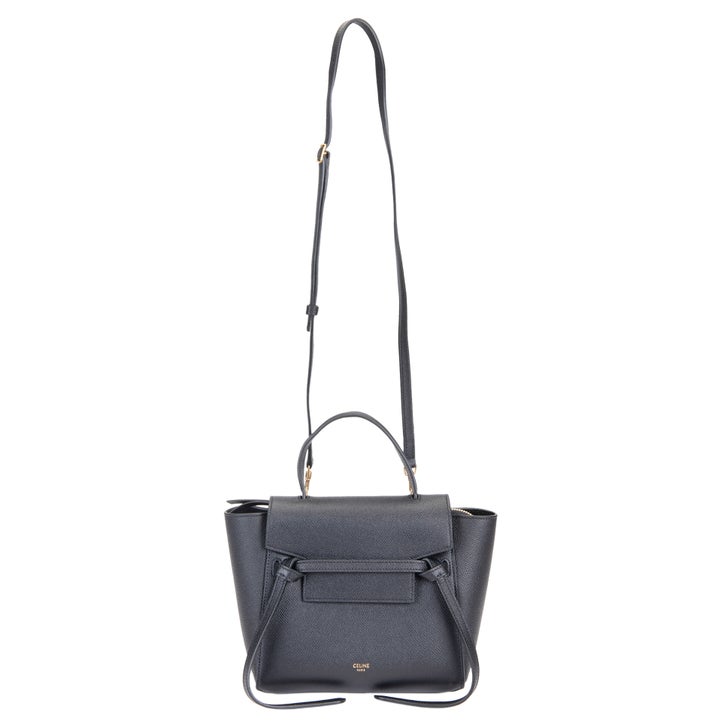 バッグ CELINE Belt Bag Black Celine Nano Belt Bag in Grained Calf Skin, Black | Costco
