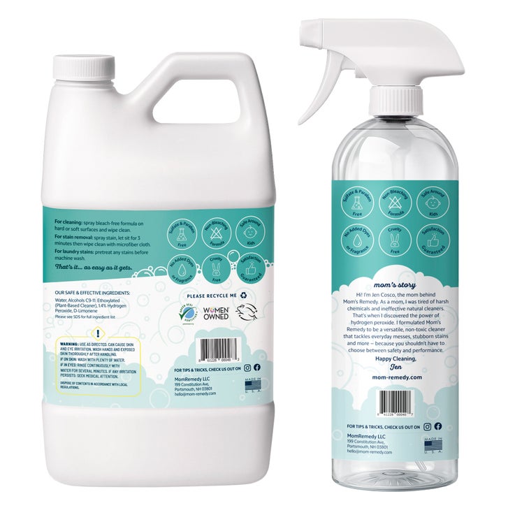 MomRemedy Hydrogen Peroxide Based Cleaner & Stain Remover, Lemon