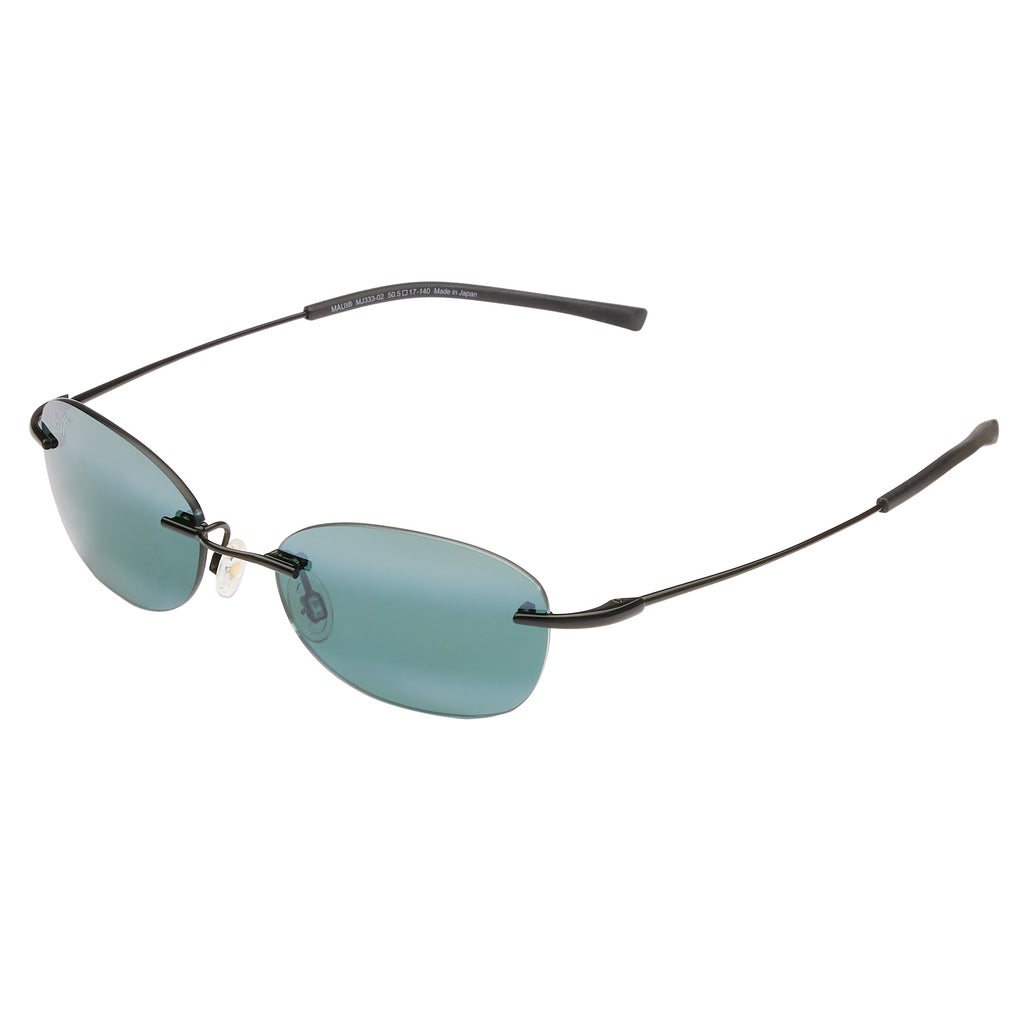 ※ aki ※ Maui Jim Aki Aki 333-02 Black Gloss Neutral Grey Polarized