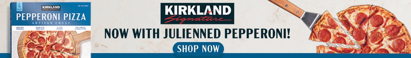 Kirkland Signature Pepperoni Pizza, Artisan Crust, 21.52 oz, 4 ct