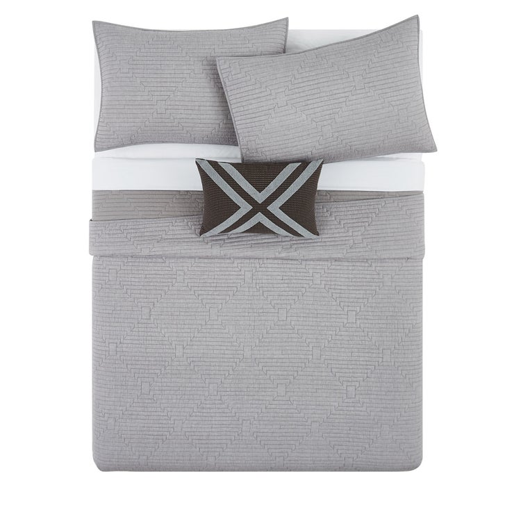 FRYE 4-piece Quilt Set, Ray Chambray | Costco