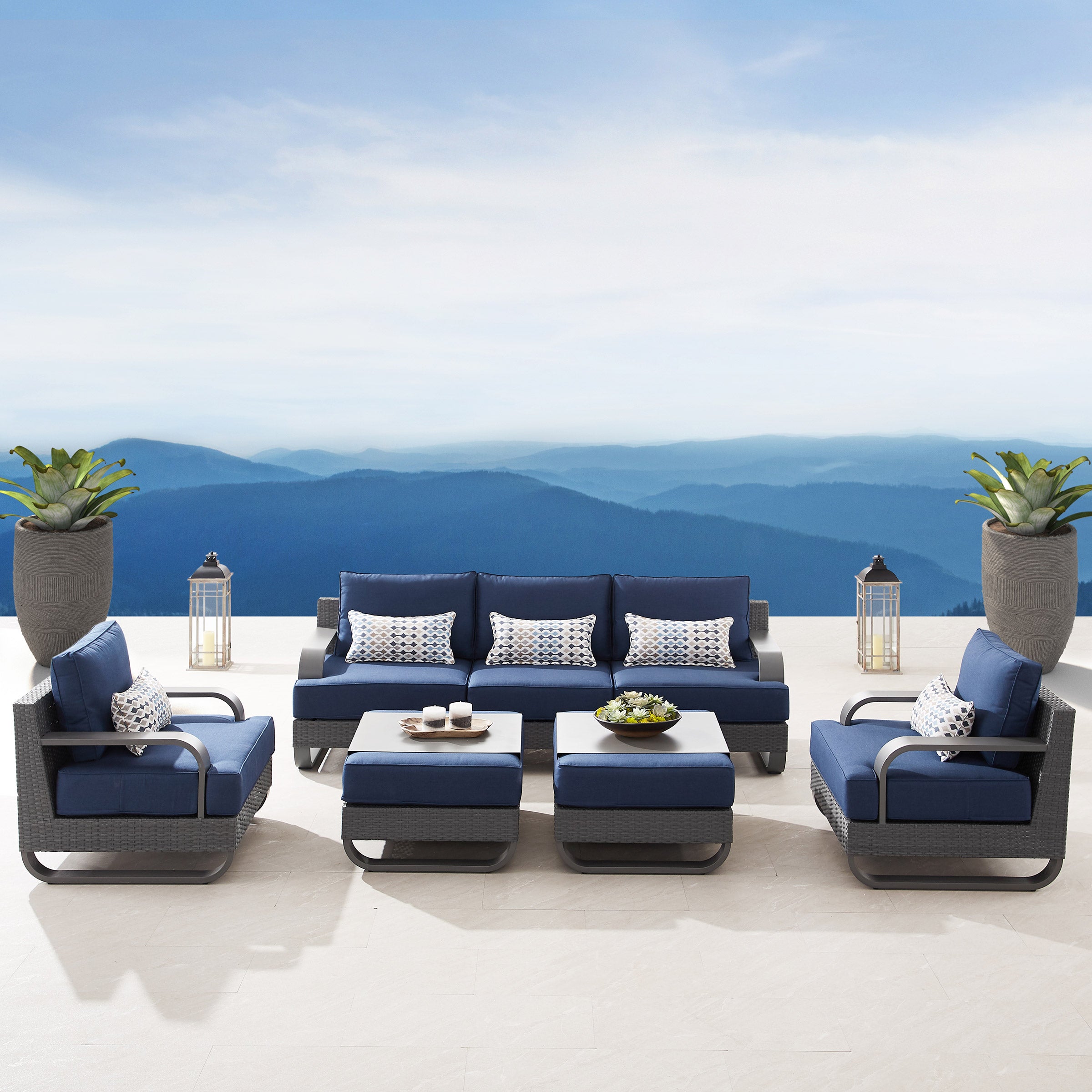 Sirio Pallazzo 7-piece Outdoor Patio Seating Set | Costco