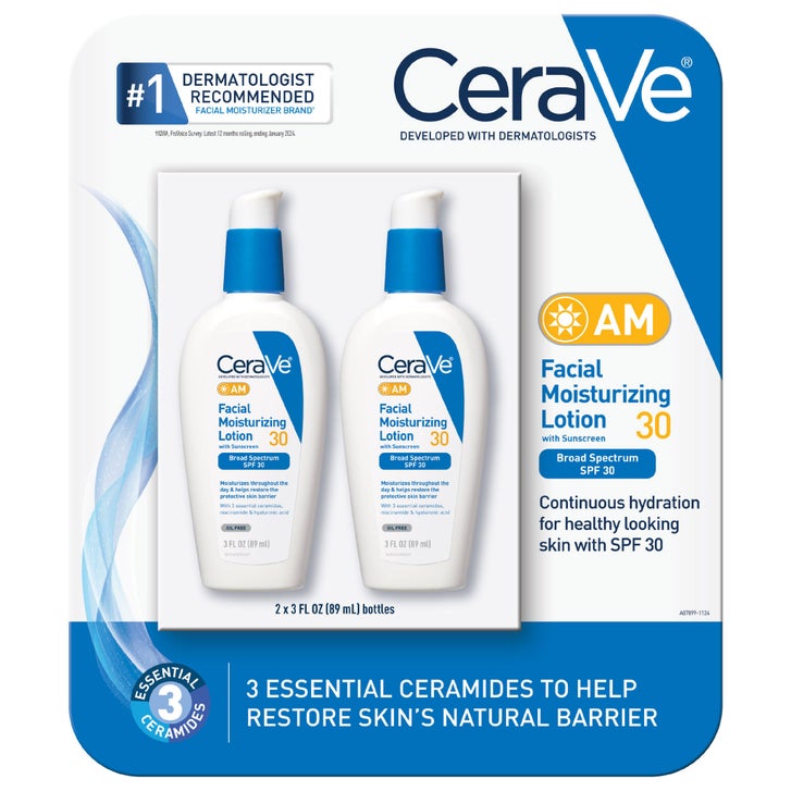 CeraVe AM Facial Moisturizing Lotion 30 SPF, 3 fl oz, 2-pack | Costco