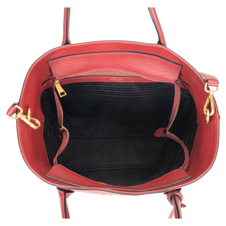 Prada Leather Tote, Ruby Red | Costco
