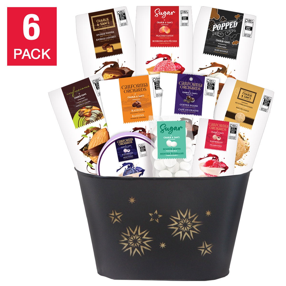 Charlie & Sam's Iconic Indulgence Gift Basket, 6-pack | Costco