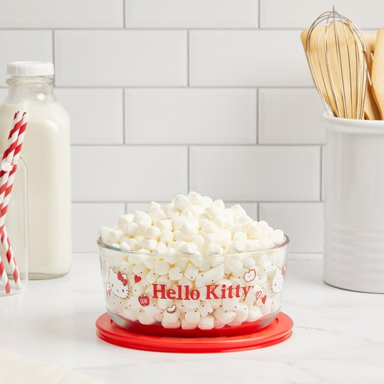 Hello Kitty Pyrex ガラス保存容器 8ピースセット Pyrex 8-piece Hello Kitty Decorated Food Storage Set | Costco