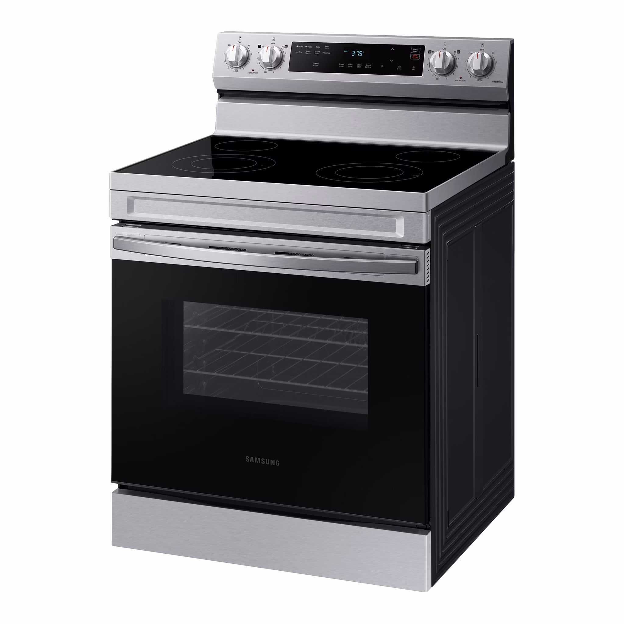 Samsung stainless steel electric freestanding range with air fry