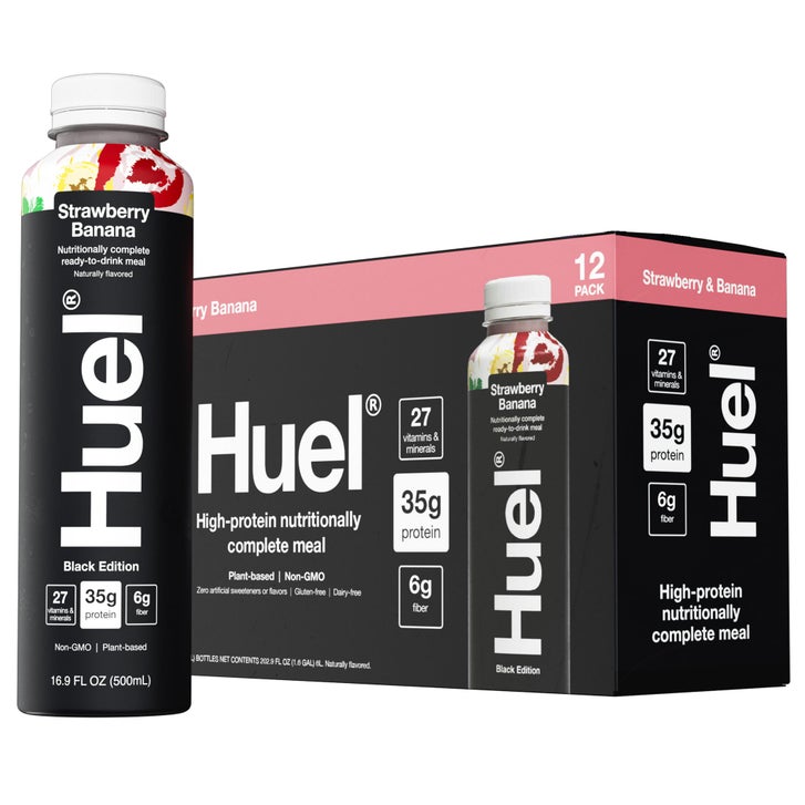 Huel Black Edition High-Protein Strawberry Banana Meal Replacement