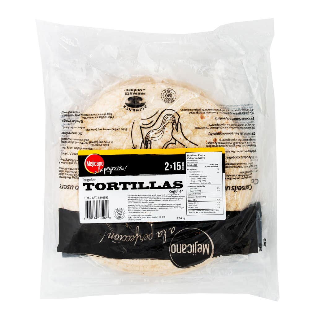 Mejicano 10-in. regular tortillas