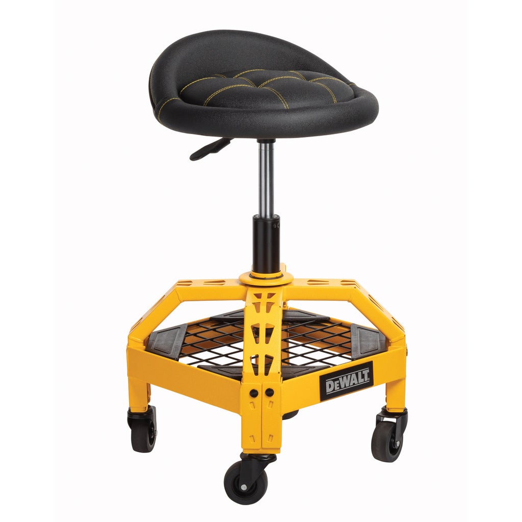 DeWALT Quilted Seat Adjustable Shop Stool with Casters | Costco