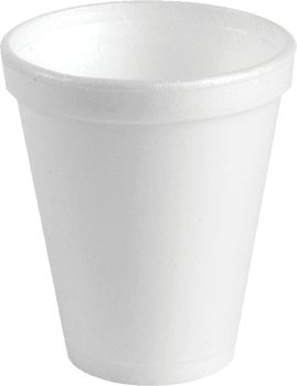 WinCup Foam Cold and Hot Cups, 6 oz, White, 1250 ct