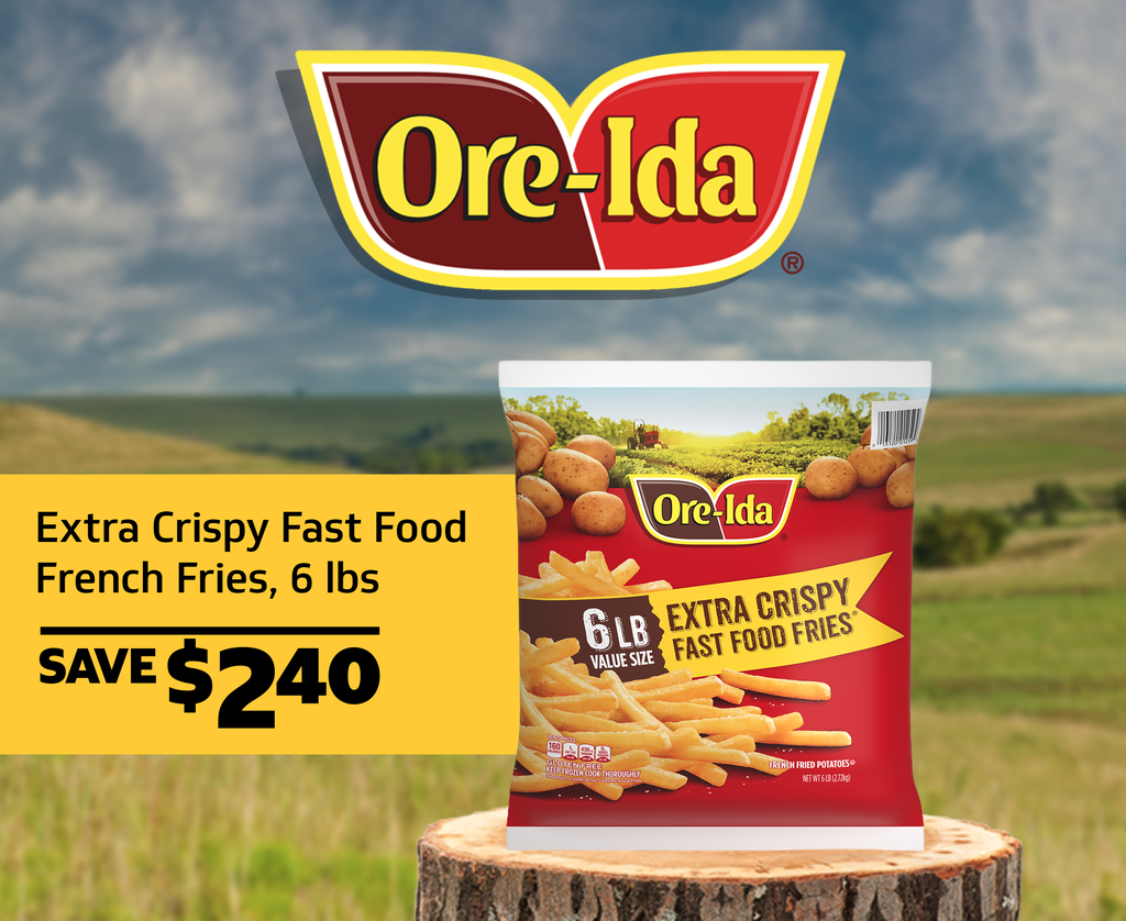 Fast Food French Fries, Extra Crispy, 6 lbs