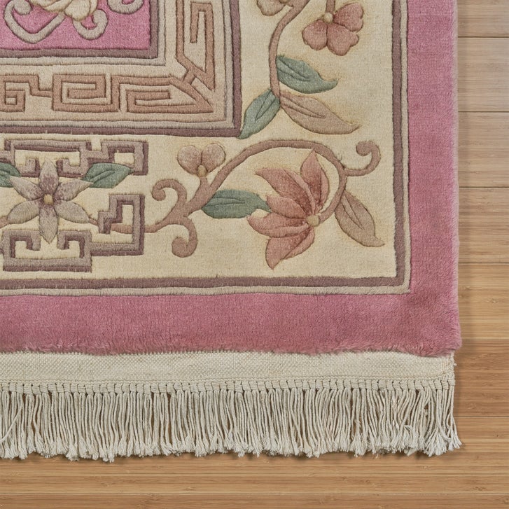 Pagoda Hand Knotted Rug Collection, Vernier Pink | Costco