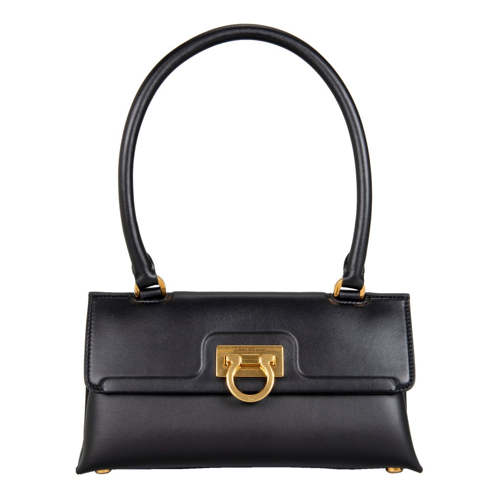 Ferragamo Trifolio Swing Bag, Black | Costco