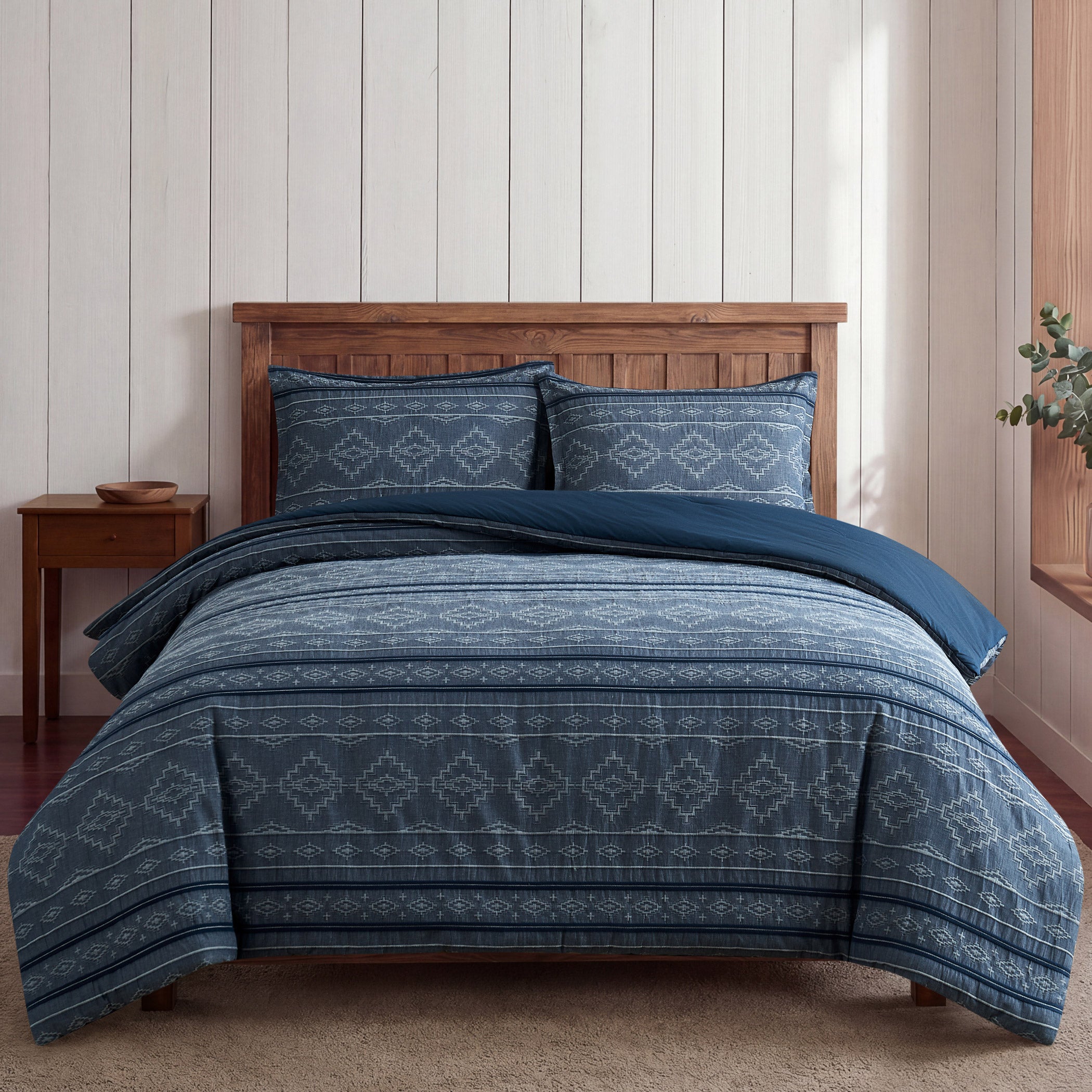 【PENDLETON】3PIECE COMFORTER SET Pendleton 3-piece Otero Yarn-Dyed Jacquard Comforter Set | Costco
