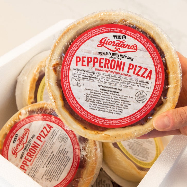 Giordano's Chicago Frozen Single-Serve Deep Dish Pizza Variety, 12