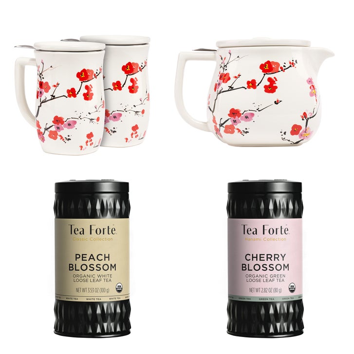 Tea Forte Cherry Blossom & Peach Blossom Loose Tea Bundle with