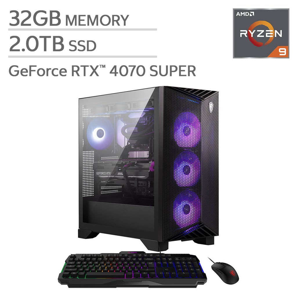 MSI Aegis ZS2 Liquid Cooled Gaming Desktop - AMD Ryzen 9 7900X