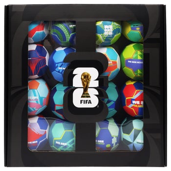 新品、未使用FIFA ワールドカップ 2026 ホストシティー16個ボールセット FIFA World Cup 16-piece Host City Mini Ball Set | Costco