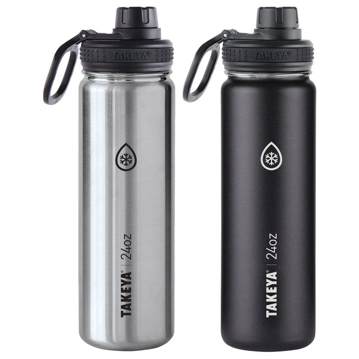 Takeya 24 oz. ThermoFlask Insulated Stainless Steel Water Bottle, 2-pack