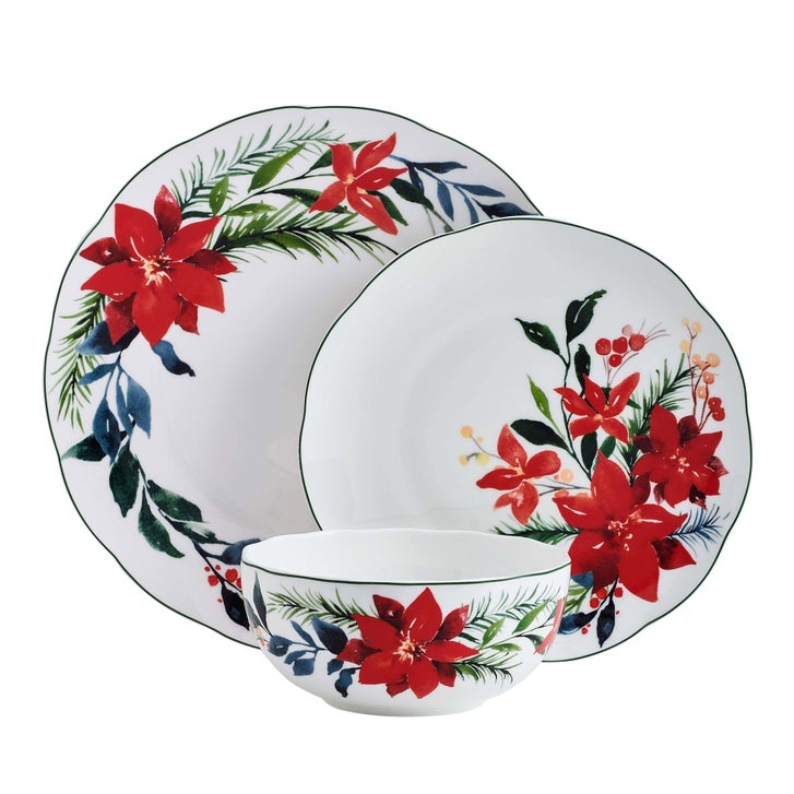 クリスマスポインセチア 食器セット12月15日まで Winter Poinsettia 16