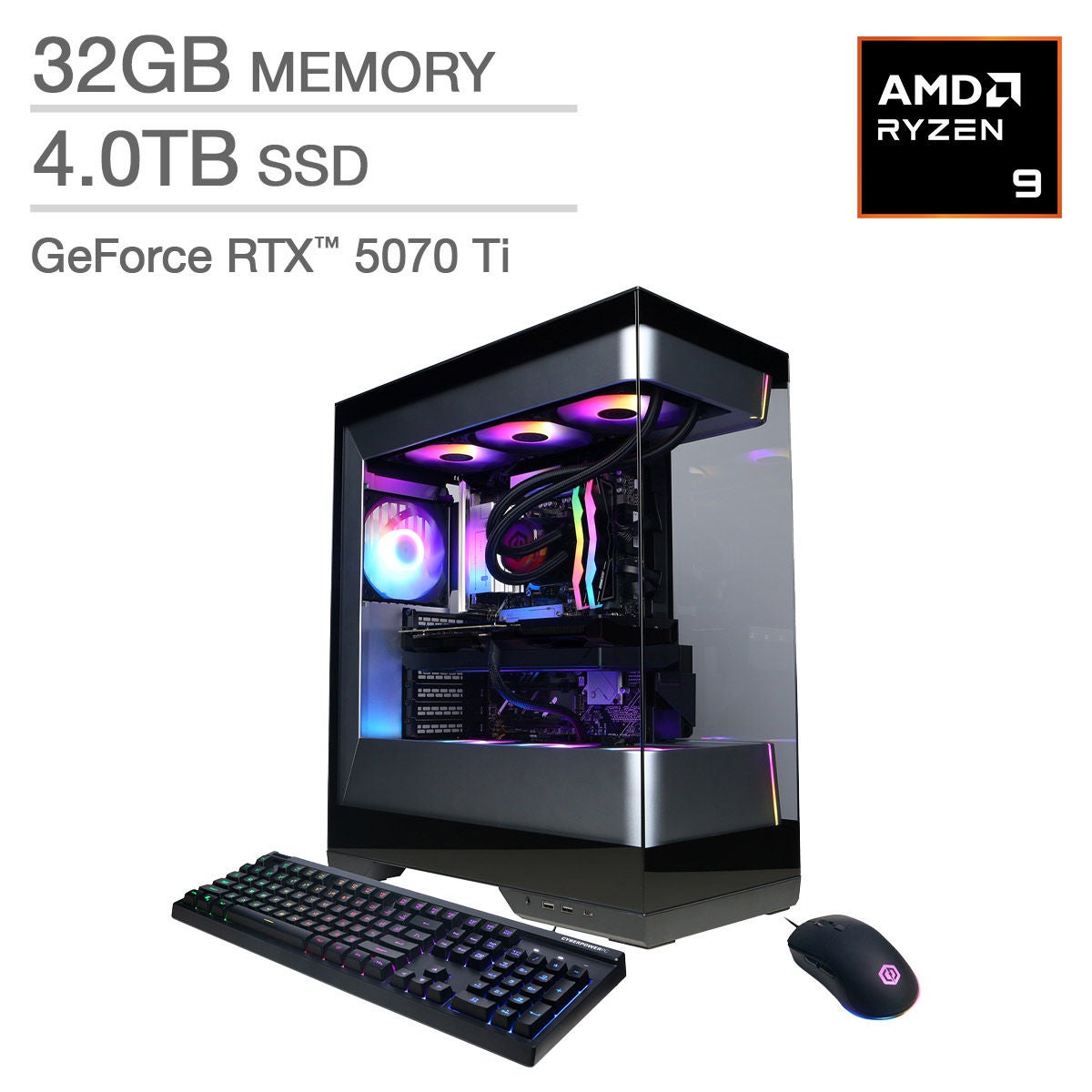 CyberpowerPC Gamer Supreme Liquid Cooled — AMD Ryzen 9 9900X3D 4.4