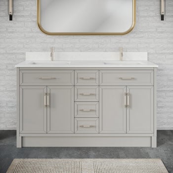 Studio Bathe Brooklyn II Vanity in Grey Finish with Engineered Stone Countertop