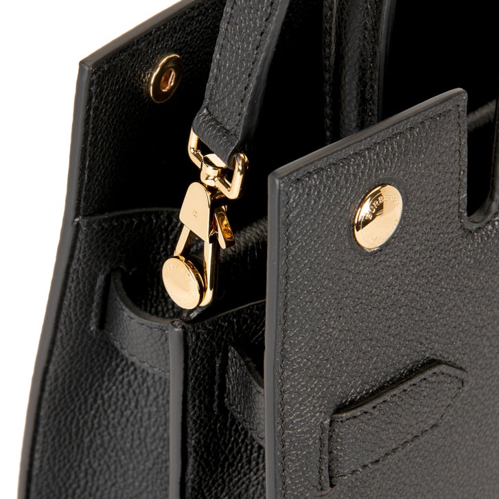 Burberry Mini LTHR Title Bag, Black | Costco