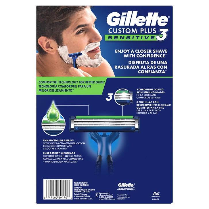 Gillette Custom Plus3 Disposable Razors Sensitive, 30-count | Costco