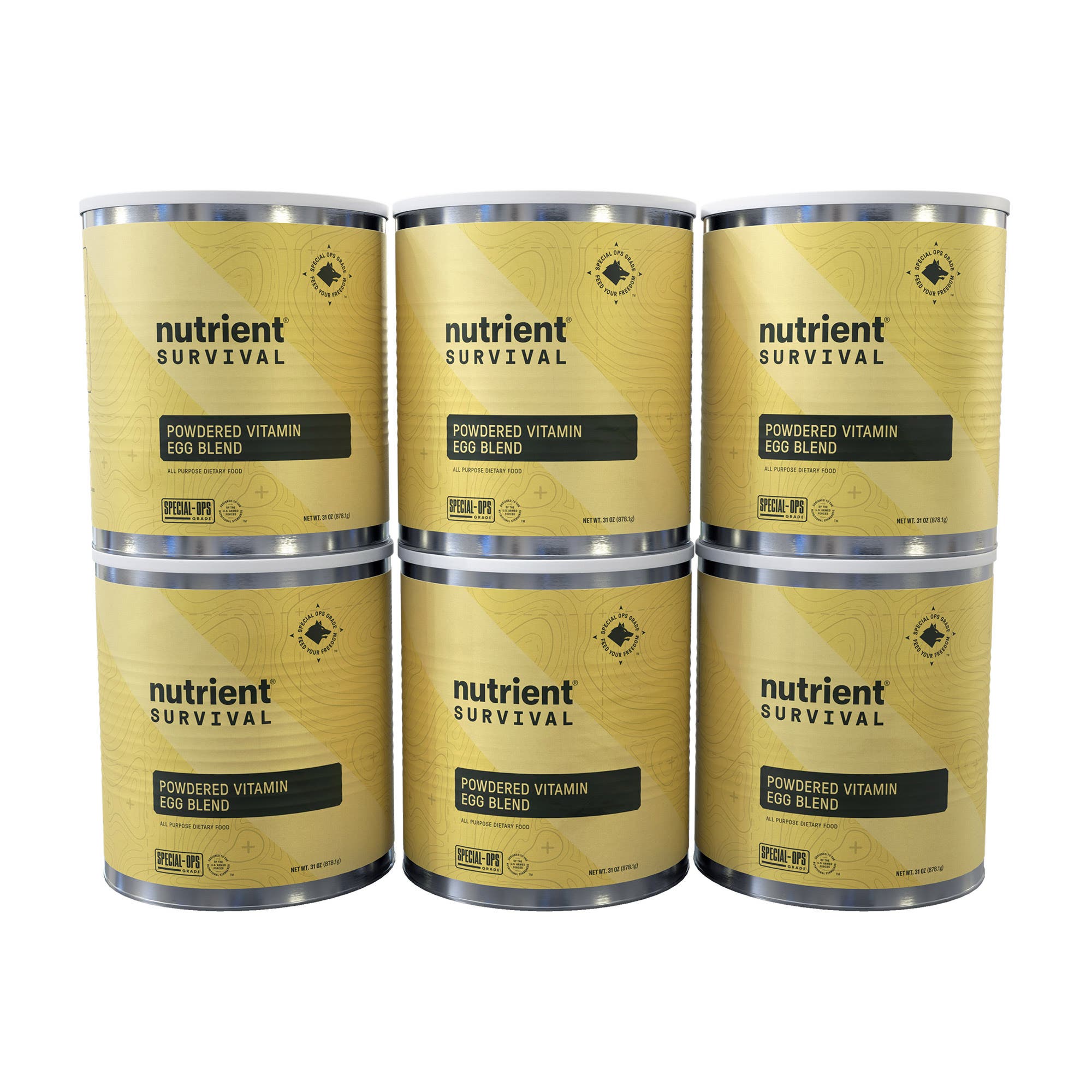 Nutrient Survival Powdered Vitamin Eggs 6-pack, (210 Total Servings)