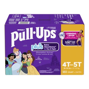 Huggies Pull-Ups Plus Training Pants 4T to 5T Girl 102-pack