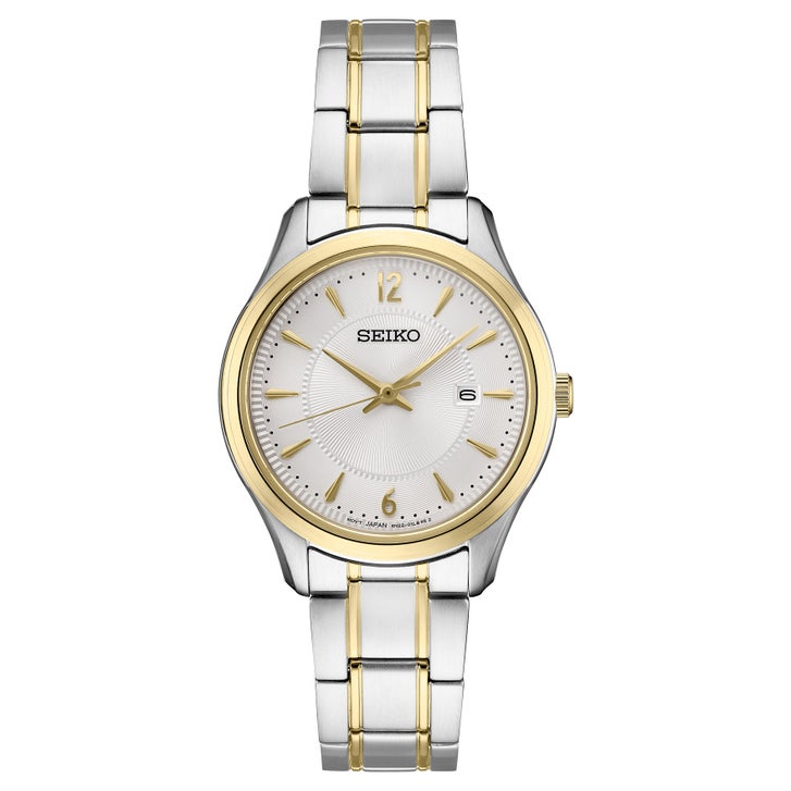 Ladies Seiko Essentials Two Tone Textured Dial 30mm Seiko Women main image 2