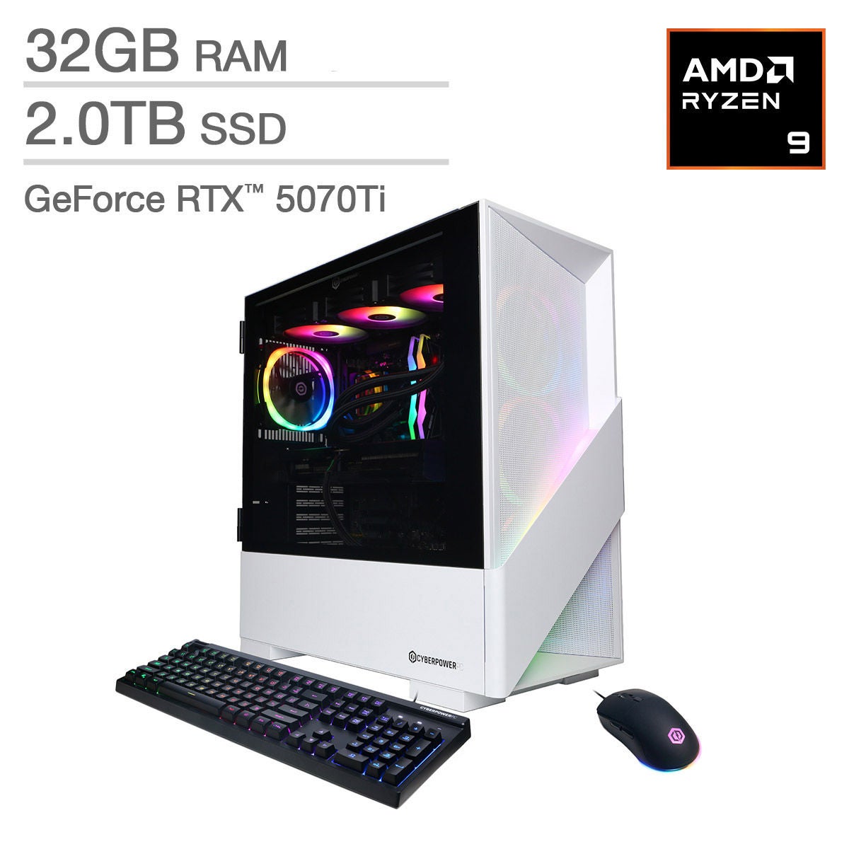 CyberPowerPC Gamer Supreme Gaming Desktop – AMD Ryzen 9 9900X