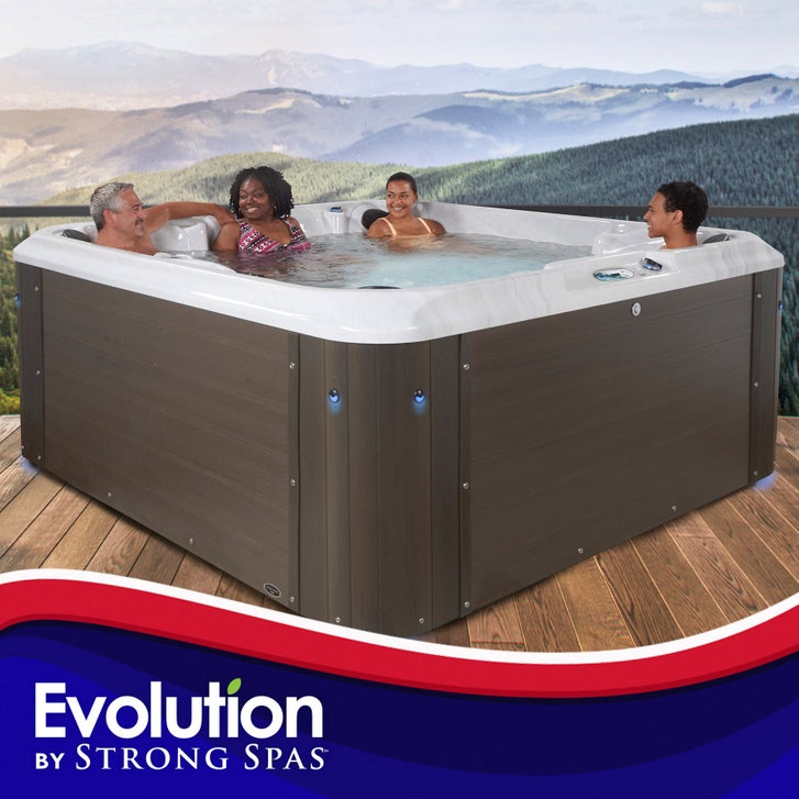 Evolution by Strong Spas Monarch 90-jet, 7-person Acrylic Spa | Costco