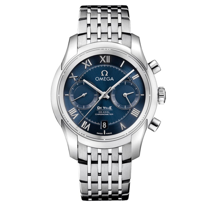 Omega De Ville Chronograph Stainless Steel Automatic Men's Blue