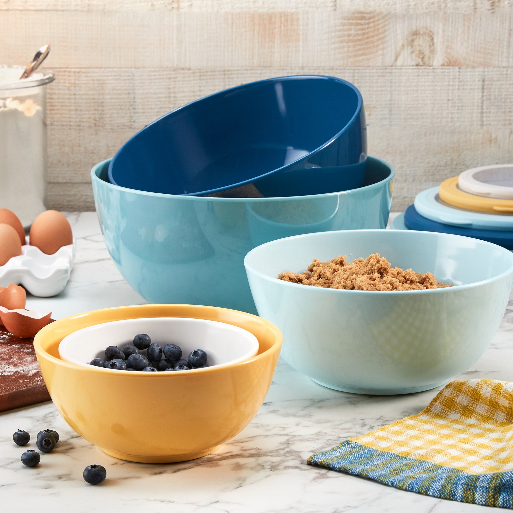 5-piece Melamine Bowl Set with Lids | Costco